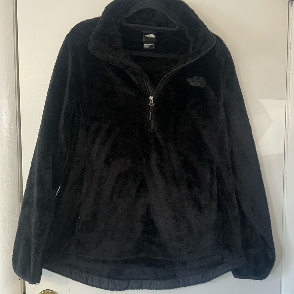 The North Face Womens Super Soft Fleece Half Zip Jacket XL Pockets